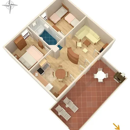 Apartmán With A Parking Space Kornic, Krk - 416